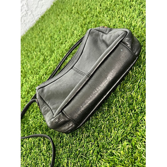Vintage Fossil Black Genuine Leather Small Shoulder Purse - Picture 8 of 12
